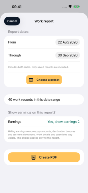 Truckers report dates and earnings choices